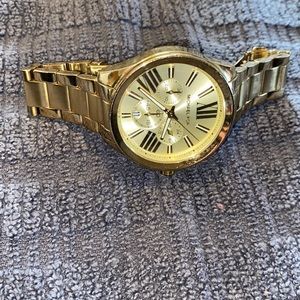 Oversized Gold-Tone Watch
Style# MK5777